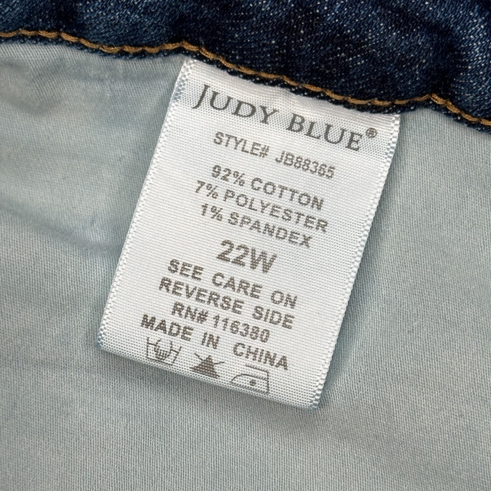 Judy Blue Jeans Size 22W (FITS 40x28) Denim Skinny Fit High Rise Stretch JB88365 - Picture 11 of 11